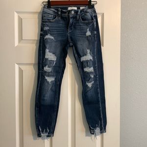 Girls KanCan Mid-Rise Slim Fit Ankle Skinny